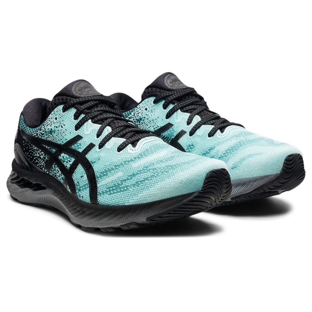 Asics Gel Nimbus 23 Mens Running Shoes Clear Blue/Gunmetal Size 13.5 M
